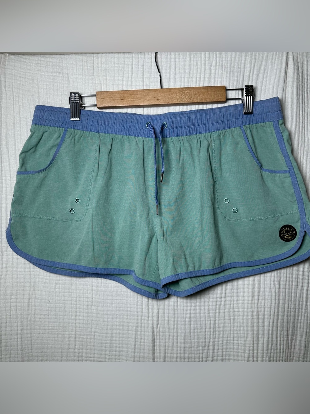 United By Blue Women’s Board Shorts-XL-Green-Elastic Waist-Gorpcore Outdoorsy